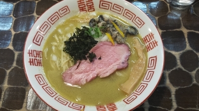 「【限定】濃厚牡蠣そば」@特級鶏蕎麦 龍介の写真