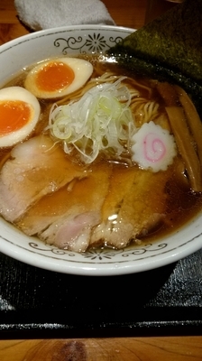 「味玉中華そば」@中華そば 勝本の写真