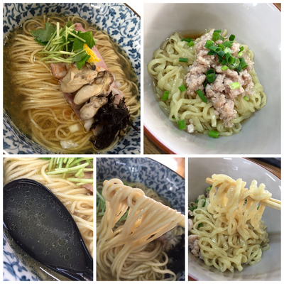 「＜限定③＞カラスミオイルがけコラボ風牡蠣のせ中華そば」@㐂九家の写真