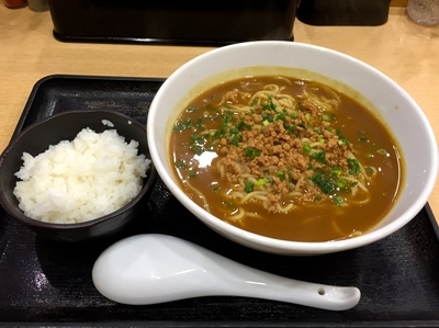 「カレーらーめん＋（小）ご飯」@さぬきうどん さいかの写真