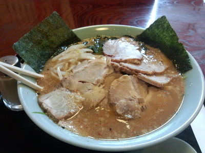 「ネギ味噌チャーシュー麺+麺大盛」@ラーメンショップ やわら亭の写真