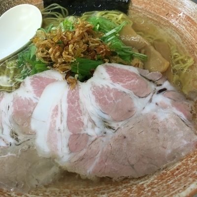 「塩ラーメン（北寄貝出汁￥880）」@覆麺 智の写真