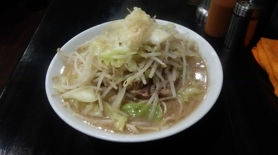 「ポン酢 (太麺･ニンニク）」@麺屋のスたの写真