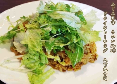 「ドライカレーサラダ　890円」@さかい珈琲 ふじみ野店の写真