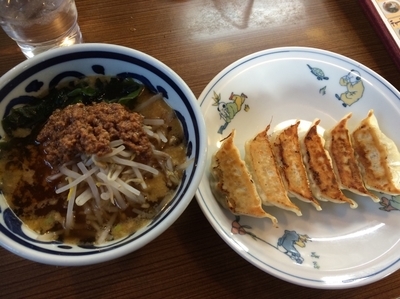 「ミニタンタンメン250円、餃子270円」@テンホウ 南松本店の写真