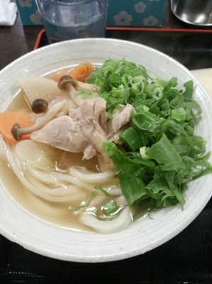 「〖1月限定〗しっぽくうどん（並）550円+週替わり天200円」@おにやんま 新橋店の写真