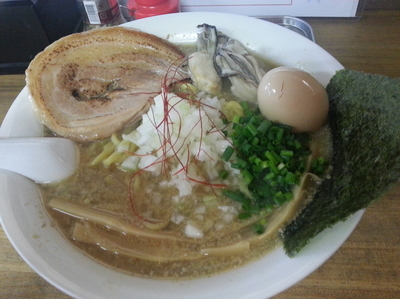 「【限定】牡蠣味噌ら～めん850円」@へべれ家の写真