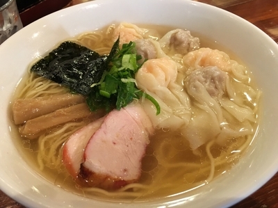 「特製ワンタン麺（白だし)　1000円」@八雲の写真