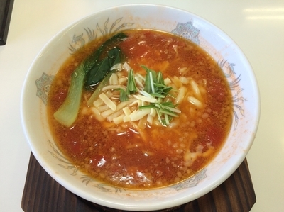 「トマトラーメン」@ラーメンガキ大将 谷田部店の写真