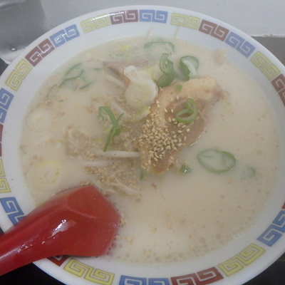 「ラーメンチャーハンセット(750円)(ニンニクあり)」@博多 一輝亭の写真