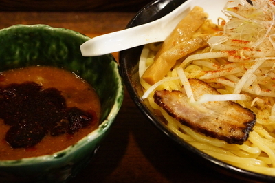 「鬼辛みそつけ麺（限定）」@焙煎汐蕎麦処 金字塔の写真