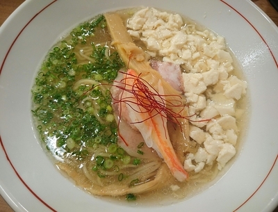 「【限定】蟹出汁冬麺」@鯛塩そば 灯花 本店の写真