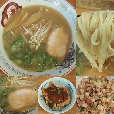 「中華そば＋カツ丼＋やきめし※全て小」@やまとの写真