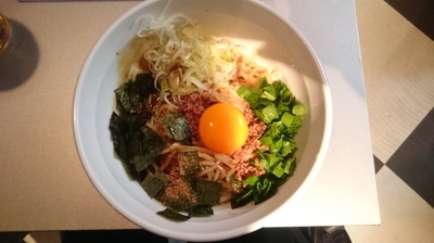 「台湾まぜそば￥600(追い飯サービス)」@天雷軒 神谷町の写真