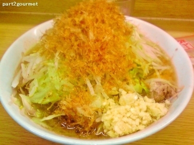 「ラーメン+かつお節 (750円)」@ラーメン二郎 栃木街道店の写真