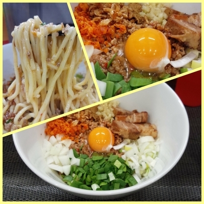 「【期間限定】台湾ませそば（塩）赤」@麺丼Dining 夢者の写真