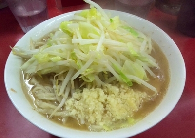 「小ラーメン（にんにく）」@ラーメン二郎 桜台駅前店の写真
