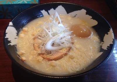 「食べるスープ白玉(1月限定)＋味玉＋ライス」@こくまろ鶏らーめん 久久の写真