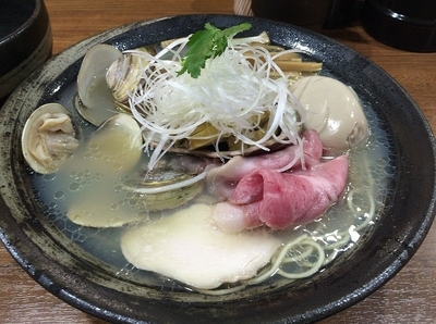 「開店記念 限定 特製貝運そば（８００円）海鮮丼（４００円）」@寿製麺よしかわ 川越店の写真
