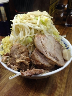 「小ラーメン うずら ショウガ」@ラーメン二郎 新小金井街道店の写真