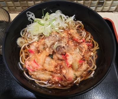 「豚肉入り紅生姜天そば（￥480）」@濱そば 横浜店の写真