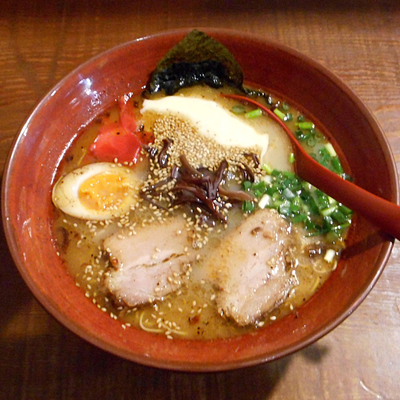 「ラーメン（700円）＋チーズ（サービス）」@分田上の写真