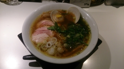 「長州黒かしわと桑名大蛤の醤油」@SOBAHOUSE金色不如帰の写真