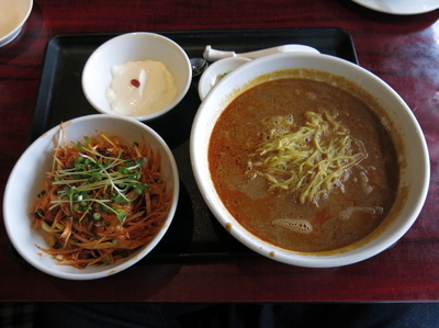 「葱担々麺セット：990円」@中国四川料理 天府楼 足立店の写真