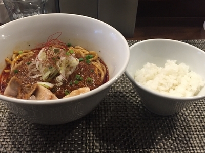 「麻婆まぜそば（プチライス付）¥800」@らぁ麺 やまぐち 辣式の写真