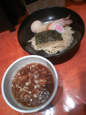 「つけそば（小盛で味玉付）８５０円」@御苑 独歩の写真