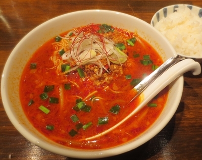 「天辛らーめん390円（オープン感謝祭・通常650円）＋ライス」@らーめん天辛の写真