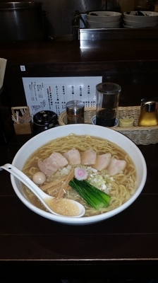 「中華そば 大盛　麺増し」@銀座 朧月 目黒処の写真