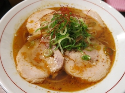 「辛肉醤油そば 880円 ＋ 鯛めし小 （VIPカード利用）」@鯛塩そば 灯花 本店の写真