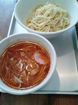 「烏賊タンタンつけ麺（並）（800円）」@らーめん なぶら 京王八王子店の写真