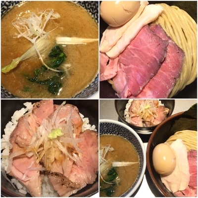 「鶏豚濃厚味かさね&千葉のお肉ご飯880円」@豚骨一燈の写真