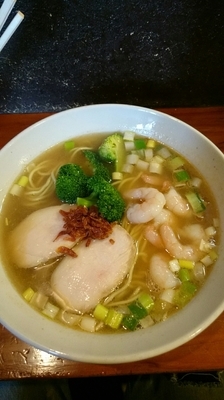 「極旨えびそば  ８５０円」@中華そばつけそば 千思萬考の写真