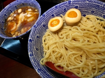 「ワンタンつけ蕎麦 ¥820（ラーパス煮玉子）」@中華蕎麦 金魚の写真