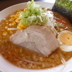 「こってり味噌ラーメン＋コーントッピング＋サービスライス」@ラーメンばんだい 我孫子店の写真