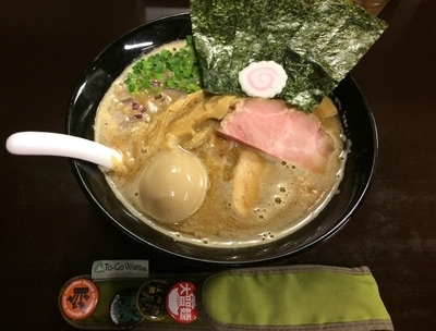 「特製鯛焼干し中華そば+半和え玉」@おおぜき中華そば店 早稲田店の写真