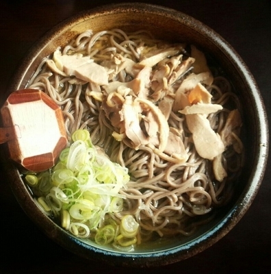 「肉そば冷680大盛100円増」@そば処 ひろの写真
