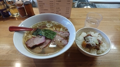 「塩わんたん焼豚そば 角煮ご飯」@支那そば なかじまの写真