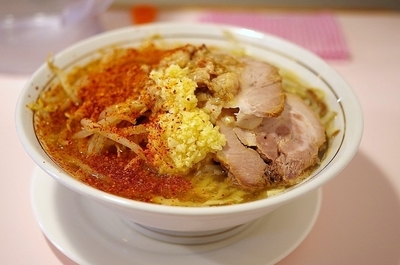 「ラーメン(ニンニク・アブラ・とうがらし)」@成蹊前ラーメン 吉祥寺の写真