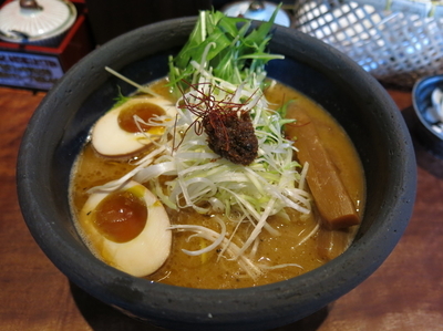 「特製海老ポタらぁめん：900円」@俺の創作らぁめん 極や 上野広小路店の写真