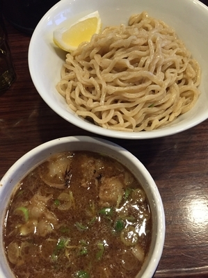 「ホルモンつけ麺」@GaGana RAMEN 極 渋谷店の写真