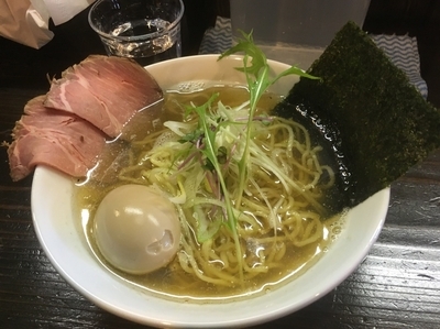 「味玉 白トリュフ薫る貝と煮干のそば」@中華そば 先崎の写真