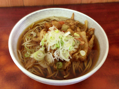 「天ぷらそば(390円)」@立ち食いそばうどん 会津の写真