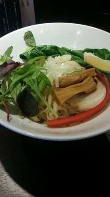 「アンチョビ塩まぜそば(1.5玉)」@志奈そば 田なか Secondの写真