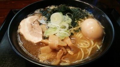 「磯玉らーめん  中盛 \800」@麺処 福吉 本店の写真