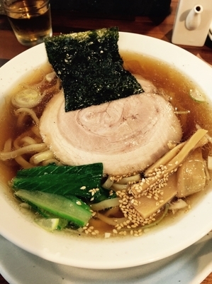 「中華そば・平打ち麺」@らーめん ひよりの写真