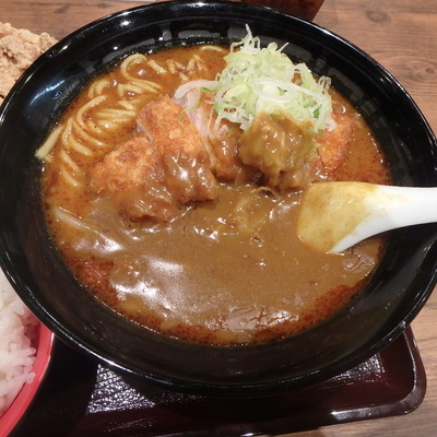 「手仕込みとんかつカレーらーめん(こいこく)(1,014円)」@麺屋ここいち 野並店の写真